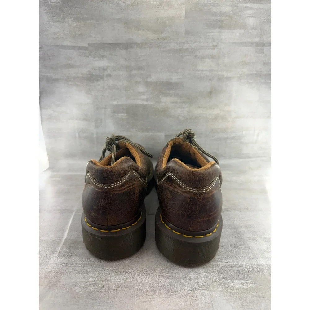 Dr Martens 10940 Brown Leather Lace Up Lug Sole Oxford Shoes Men Sz 10